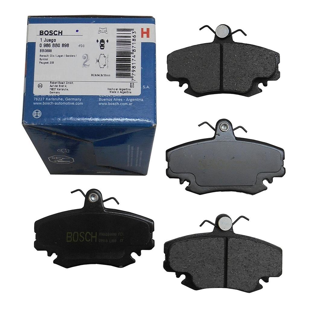 Pastillas Freno D - Renault Clio/Logan/Sandero/Symbol (Con Sensor) - Bosch-RB