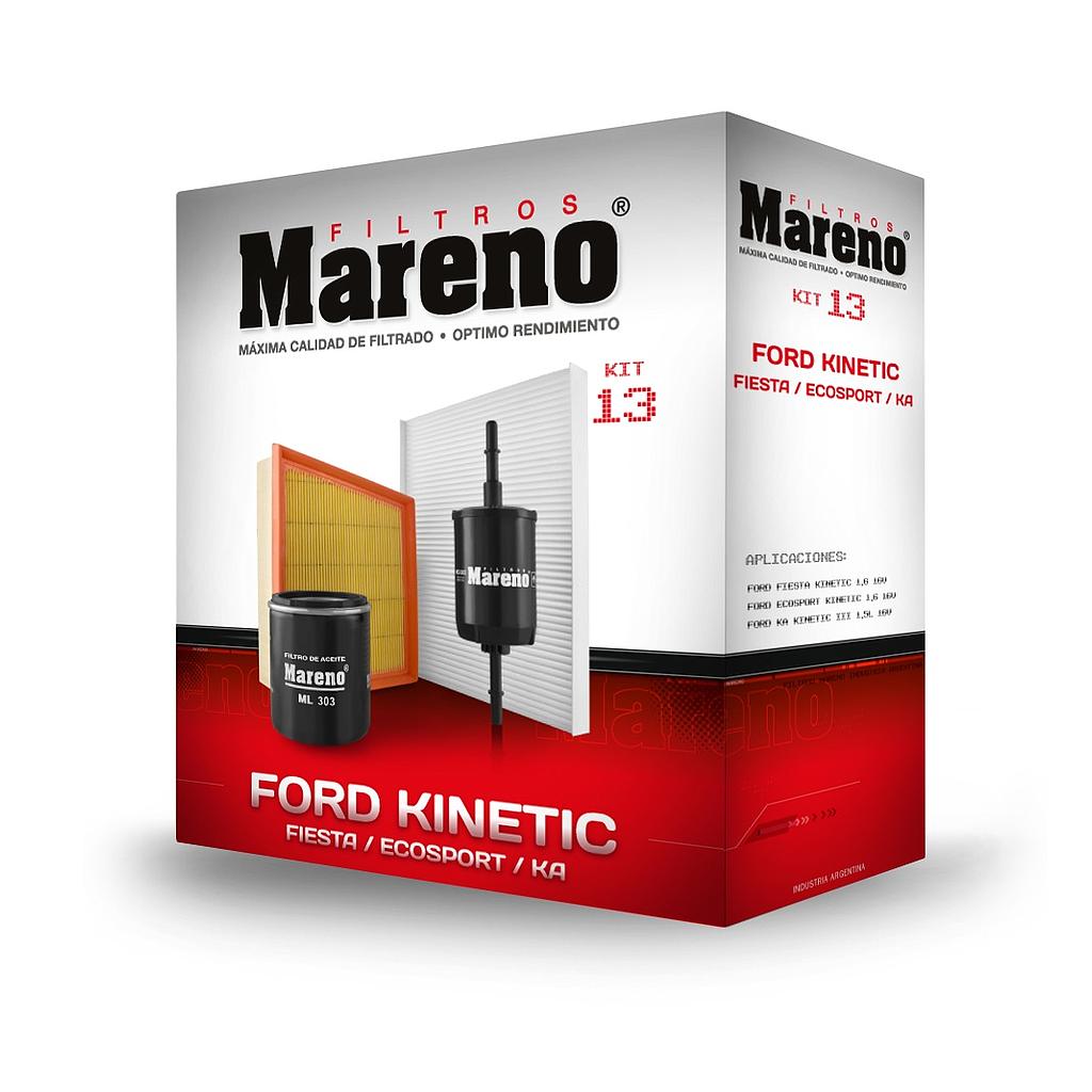 Kit Filtros - Ford Fiesta/Ecosport Kinetic - Mareno