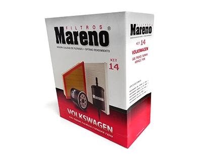 Kit Filtros - Vw Gol Trend/Suran/Fox/Voyage - Mareno